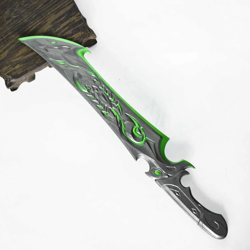 Paz elite maldição do julgamento grande facão jogo periféricos armas modelo cosplay brinquedo faca realista prop metal artesanato menino presente