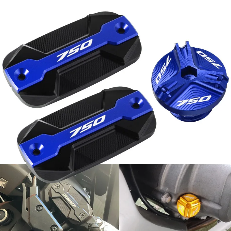 

For HONDA Forza 750 FORZA750 2020-2022 2023 2024 2025 Motorcycle Front Brake Reservoir caps Tank Filler Engine Oil Filler cover