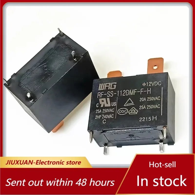New 1pcs/lot RF-SS-112DMF-F-H High Power Relay DC12V 25A 250VAC 4Pin Normally Open PCB Relay For Air Conditioner Water Heater
