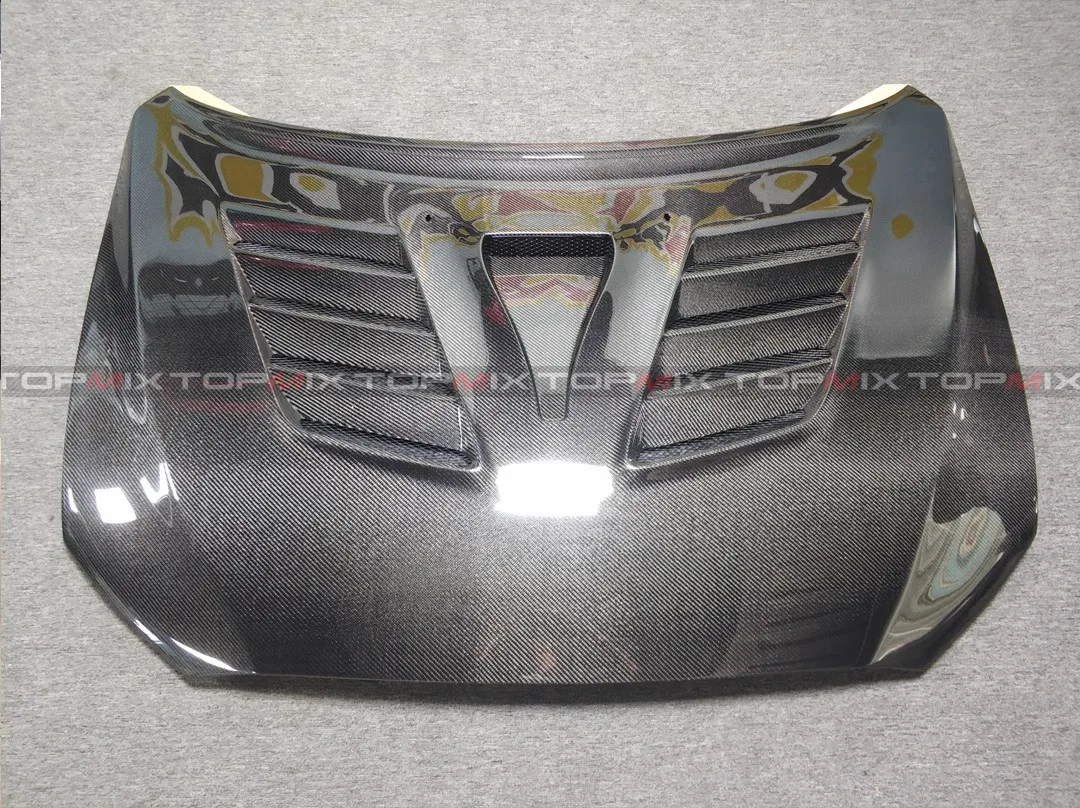 Real Carbon Fiber Varis Style hood bonnet fit for Mitsubishi Lancer Evolution 10