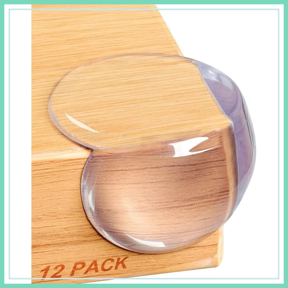 

12 Pack Baby Corner Protectors for Furniture, Clear Table Edge Guards, Soft PVC Safety Covers for Sharp Corners