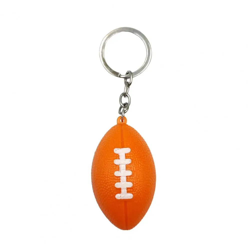 Portable Mini Keychain Pendant Creative Key Holder Rugby Decor Rugby Key Ring Pendant  Ornamental