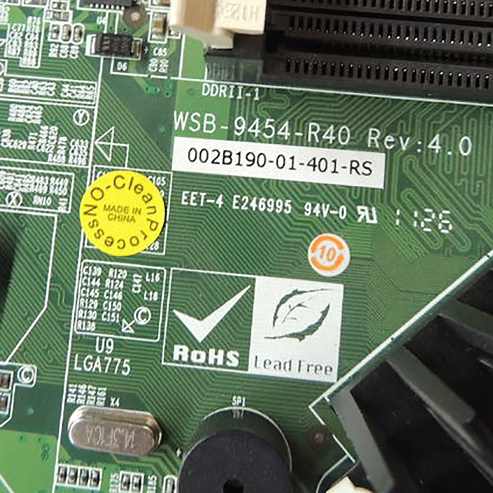 WSB-9454-R40 REV:4.0 IEI 더블 네트워크 포트 775 산업용 제어 마더보드 장치