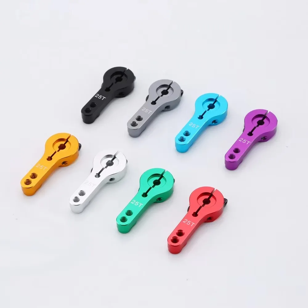 

25T M3 Servo Horn Arm Solid Color Easy to Install Metal Steering Arms Aluminum Ally for MG995 MG946R MG996R MG945 S3003 E9001