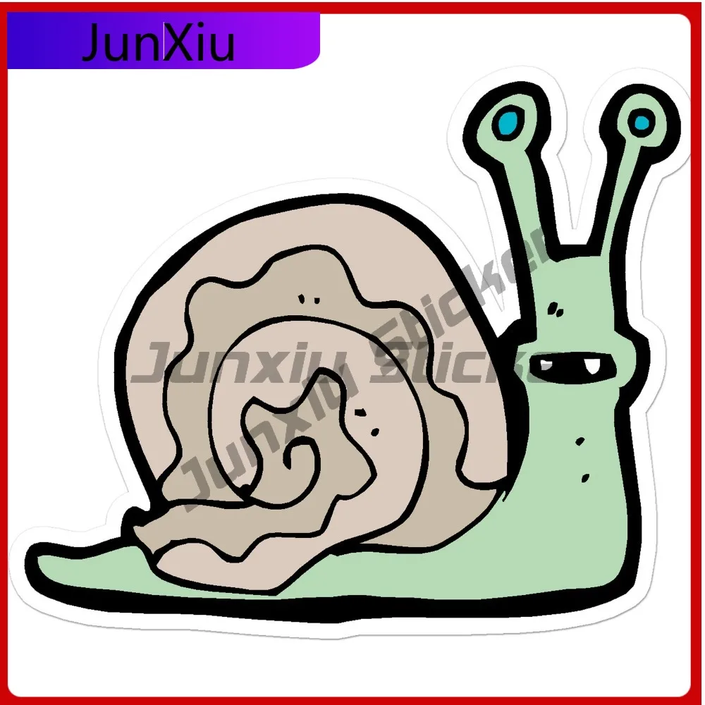 

Cartoon Snail Vinyl Eye Catching Best Gift Waterproof Aesthetic Laptop Decal Accessory Window Bumper Auto Exterior Decor