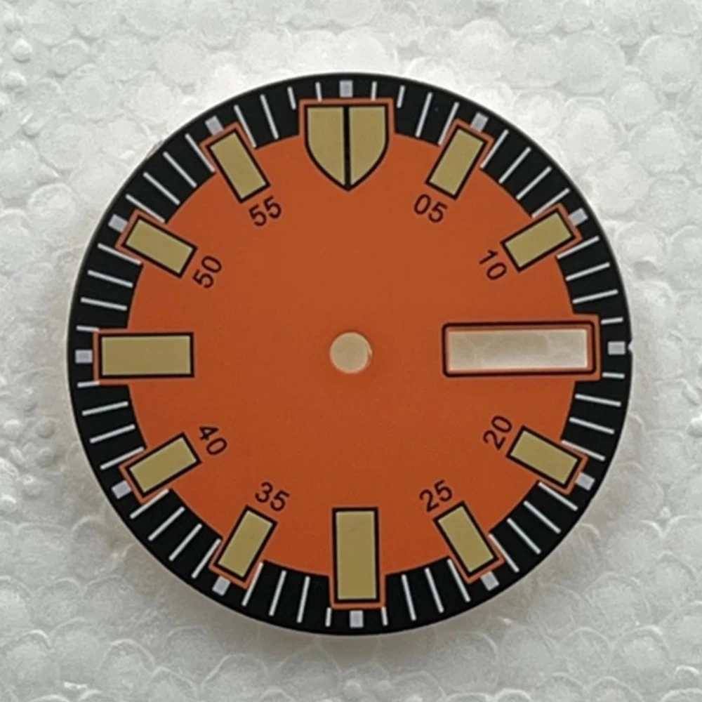 

NH36 28.5mm Watch Dials Green Luminous Double Calendar Watch Face Replacement Watch Dial for NH36A/4R36 Movement