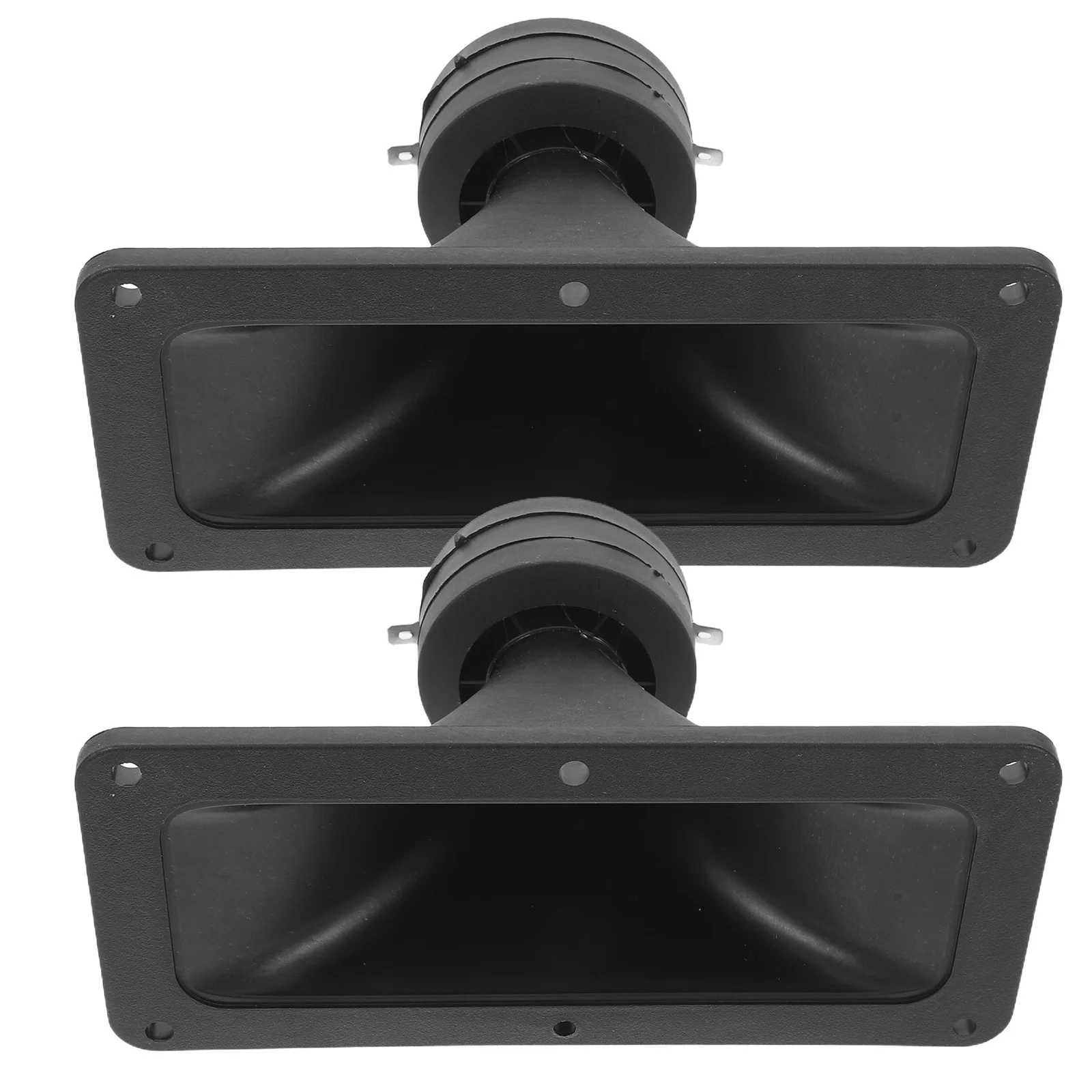 2pcs Horn Tweeter Rectangular Speaker Accessory High-Resolution Sound For Car Home Audio Events Plastic Horn Tweeters Stage