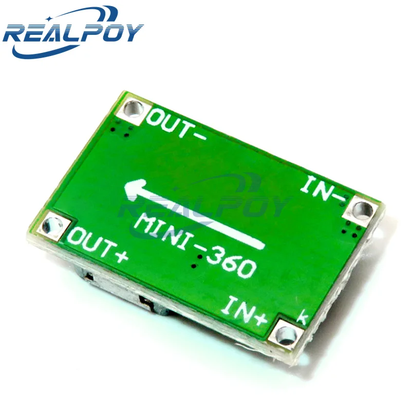 Mini360 RC Airplane Module Mini 360 DC Buck Converter 2A Step Down Module 4.75V-23V to 1V-17V 17x11x3.8mm LM2596