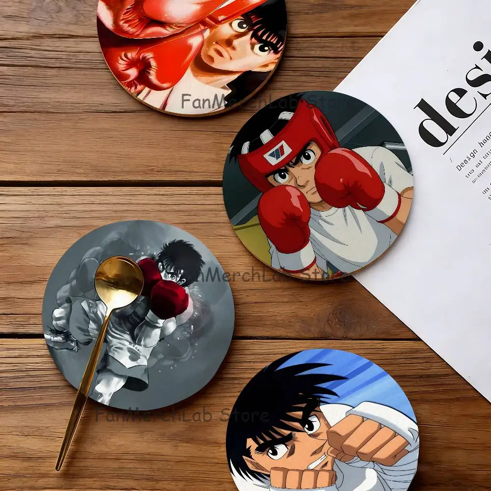 

Boxing no Ippo M-Makunouchi 2D Pattern round Wooden Coaster Decorative Coffee Cup for Use in Coffee Shops Bars Wine Beer