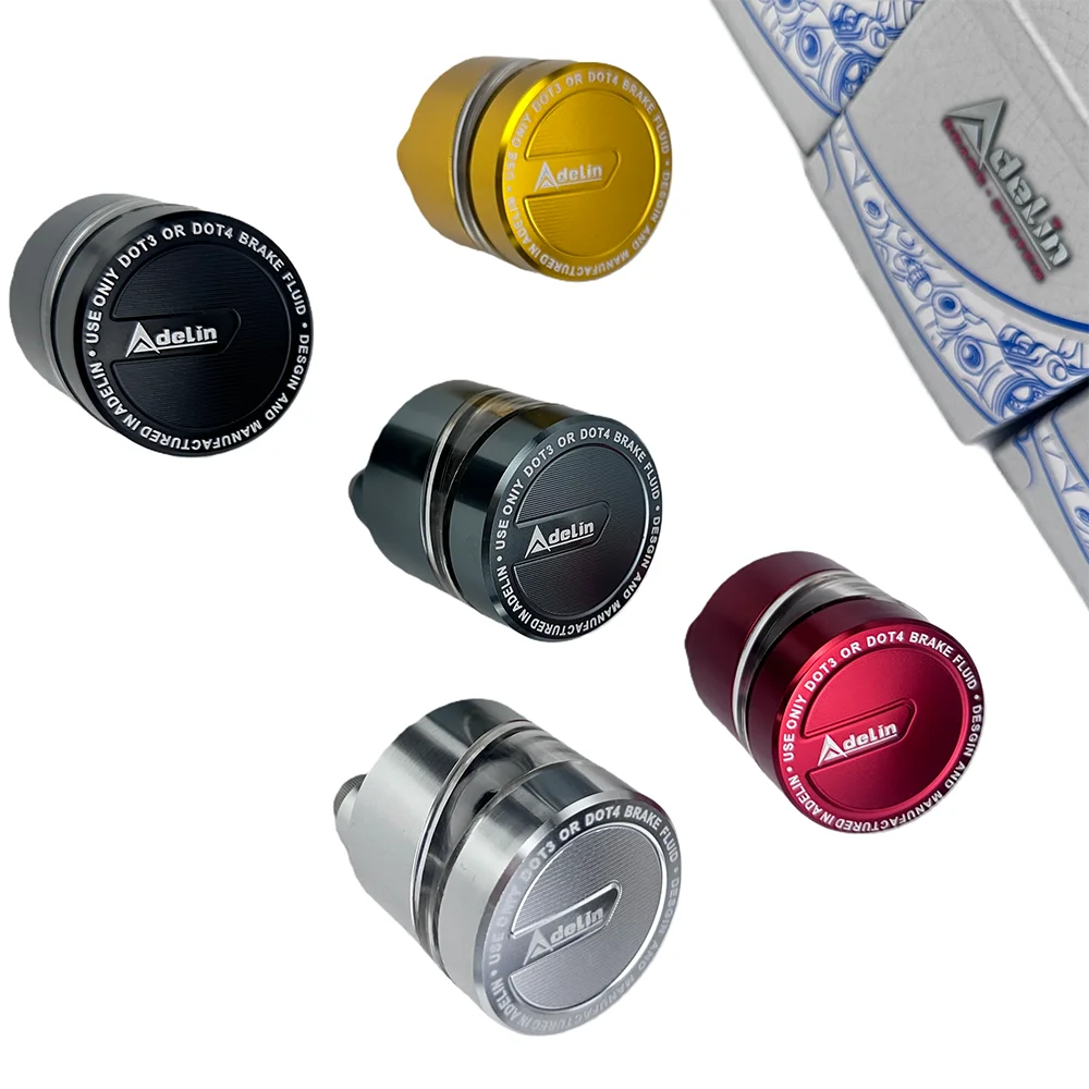 خزان سائل الفرامل للدراجات النارية من Adelin باستخدام الحاسب الآلي أداء الألومنيوم كوب الزيت الخلفي الأصلي العالمي المباشر