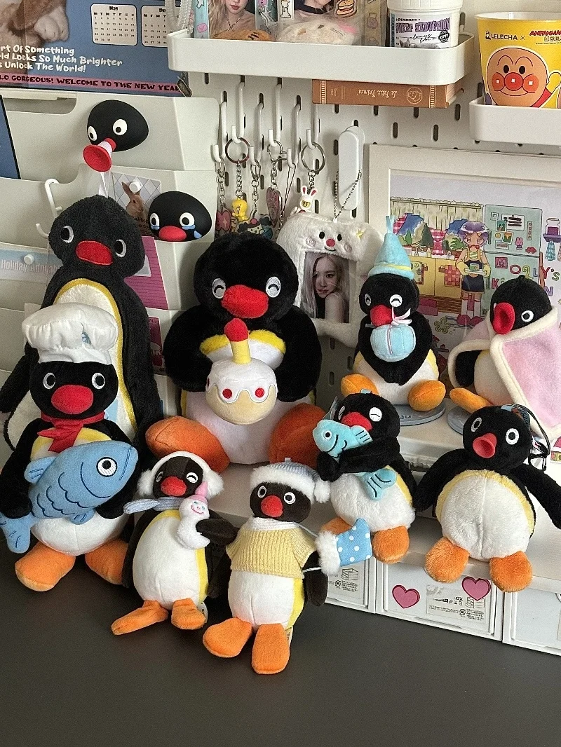 

Genuine Pingu Cute Little Penguin Birthday Cake Gift Stuffed Toy Sleeping Plush Doll Anime Peripheral Creative Birthday Gift