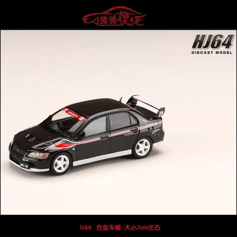 Hobby JAPÃO-Modelo de carro de liga fundida com motor Display Collection, 1:64 LANCER GSR EVOLUTION VII VIII IX