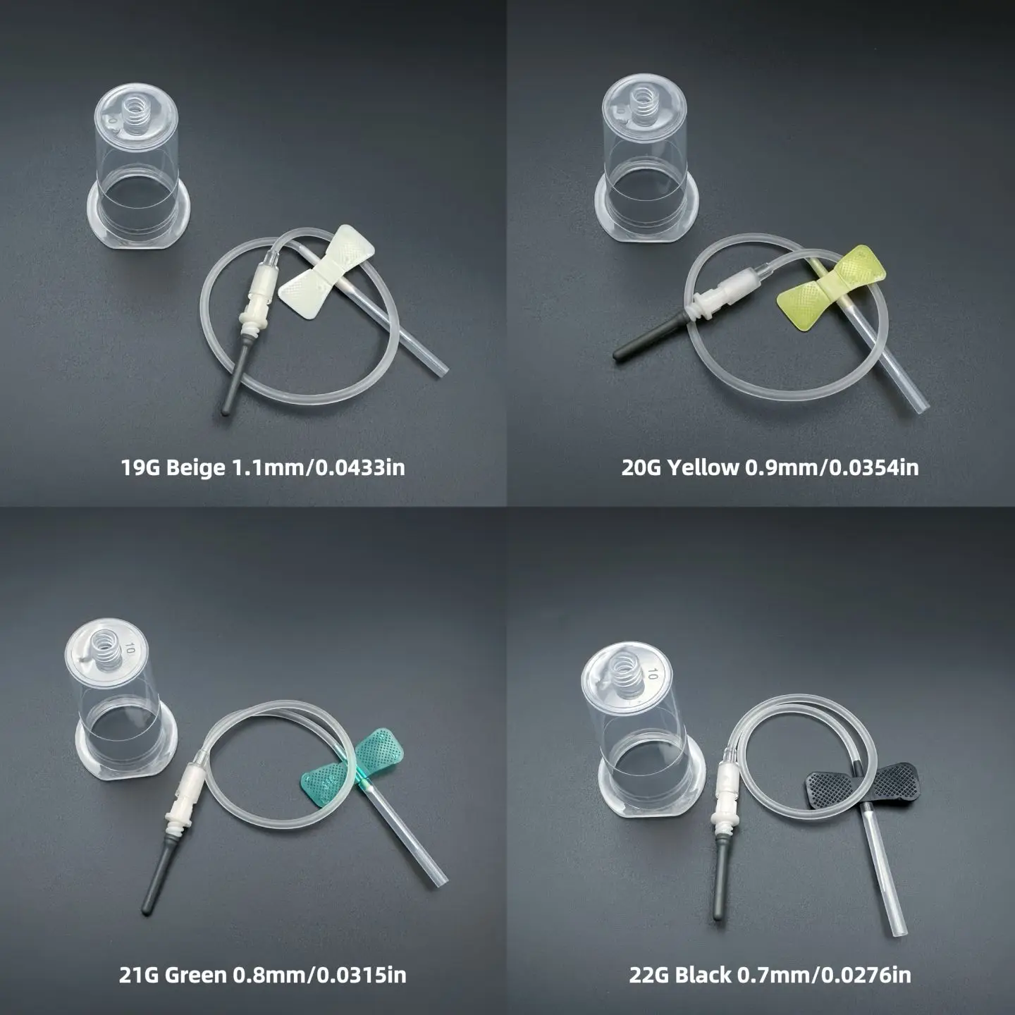 

50 sets of disposable pet blood collection kit with needle holder and needle for cat and dog blood collection