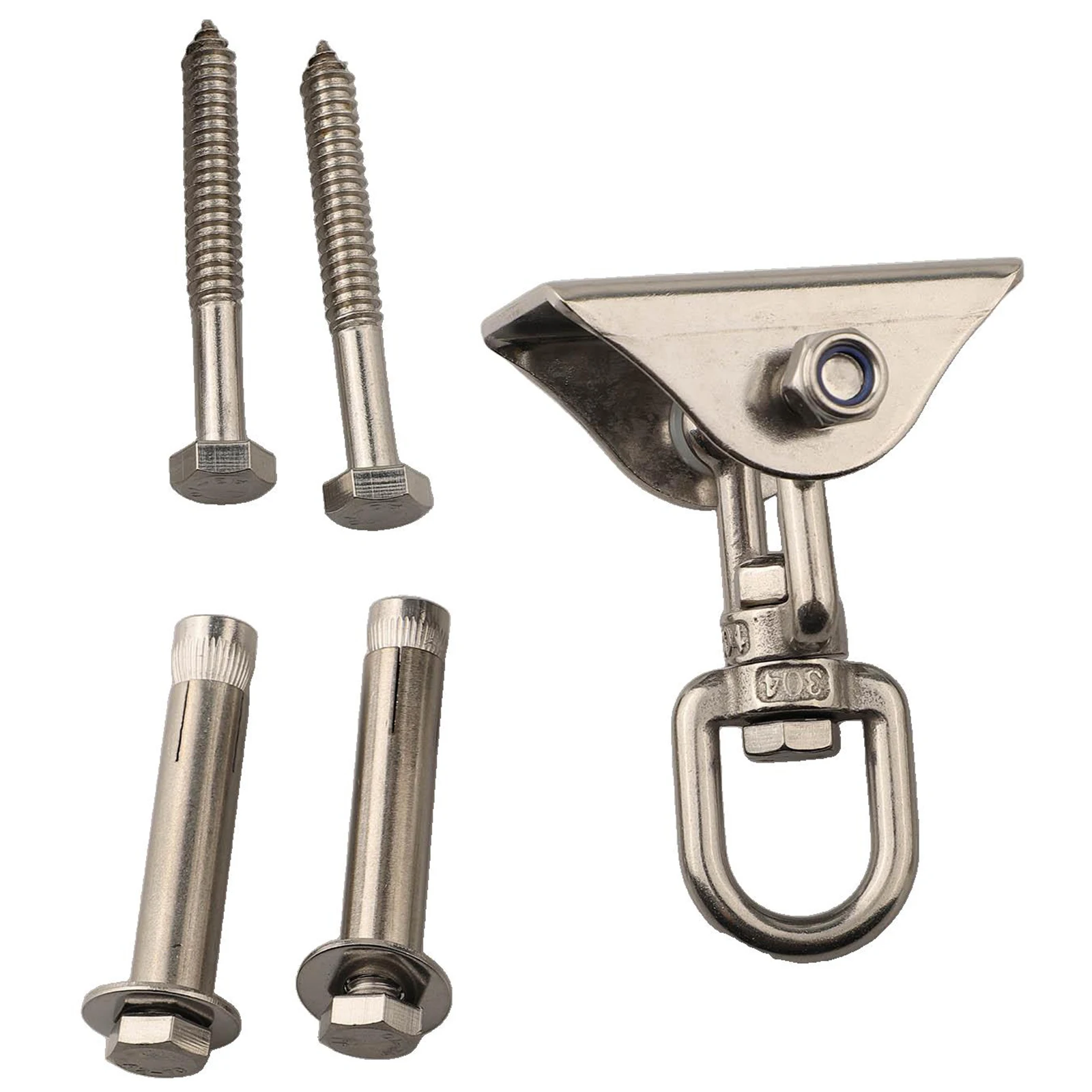 

Heavy Duty Stainless Steel Swing Hook for Hanging Chairs and Yoga Towels Easy Installation with Pre Drilled Holes