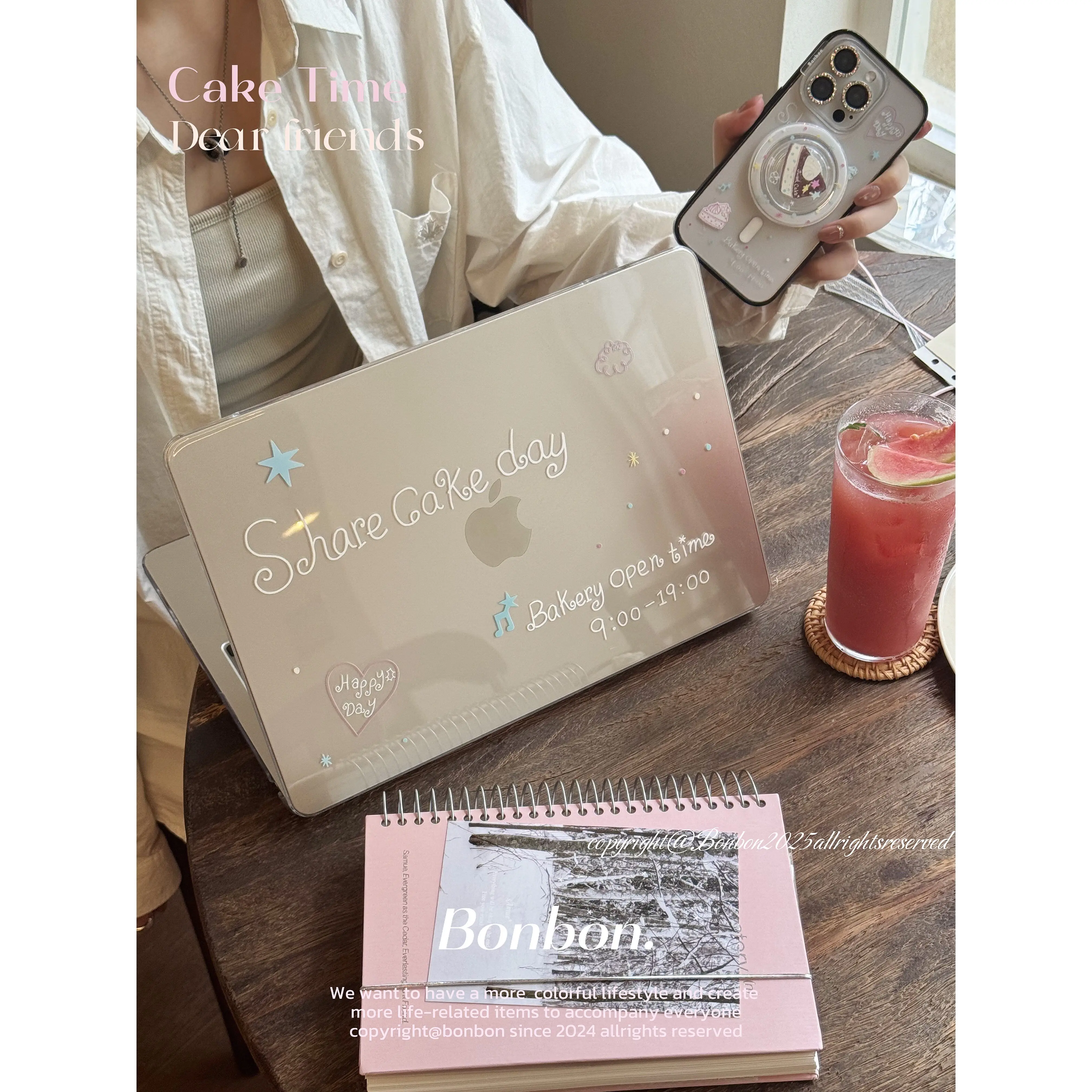 

Dessert House Crystal Laptop Case For Macbook Air 13.6 M5 M4 15 M3 NEO Hard Cover For Mac Book Pro 13 M1 M2 14 M4 16 2025