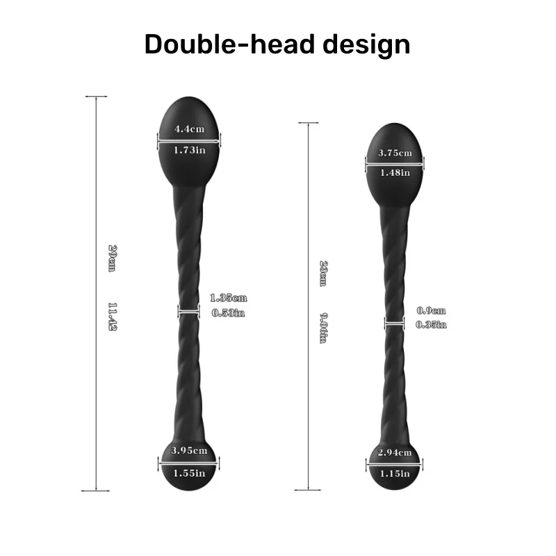 Palo de masaje con diseño de doble cabeza, masaje diario para el cuidado de la piel de las mujeres, masaje muscular adecuado para uso en el baño, masajeador de cuerpo entero