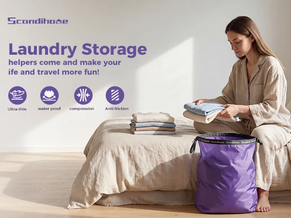 Stoßfester Kompressionsbeutel für Reisen Wasserdichter Vakuum-Aufbewahrungsbeutel Platzsparender Organizer für Kleidung Camping Fitness Packwürfel – Detail 1