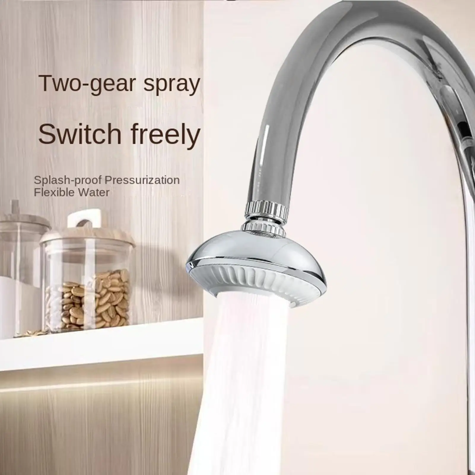 

Sink Aerator Space Saucer Shape Splash-Proof Anti-Splash Faucet Extender For Homeowners Renters Plumbers Home Apartment Bathroom
