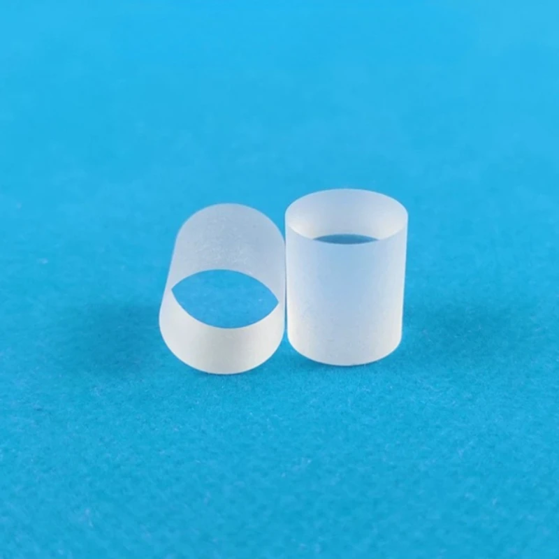 1PCS Diameter 13mm Height 15mm K9 Optical Glass Cylindrical Prism Light Guide Column Bottom Polished Column Body Frosted Lens