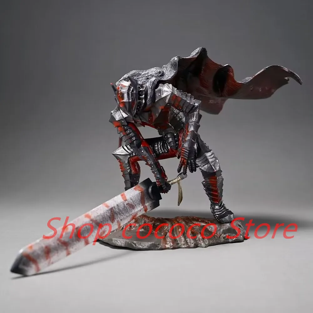 

18cm Berserk Guts Action Figure - Anime Black Swordsman Figurine Collectible Model Doll with Berserker Armor L Toy for Fans