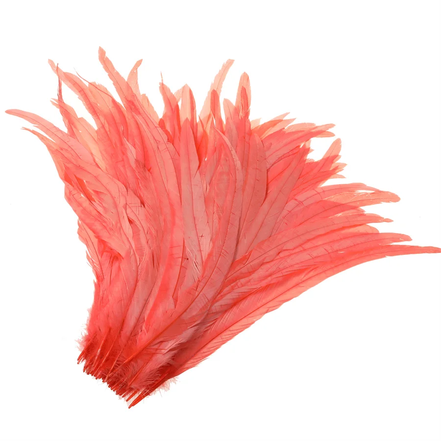 50-500pcs per lot Natural chicken tail feathers 10-12 inch 25-30 cm Rooster cock coque feather DIY wedding carnival decorations