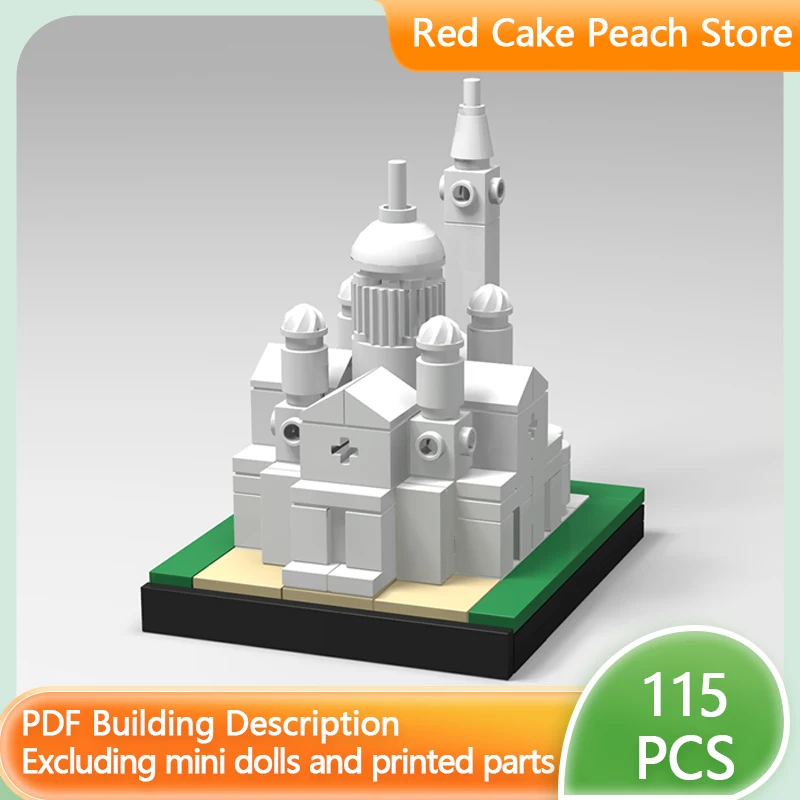 Straatbeeldmodel MOC Bouwstenen Parijs Montmartre Architectuur Modulaire technologie Kinderen Vakantiecadeaus Speelgoed in elkaar zetten Geschikt