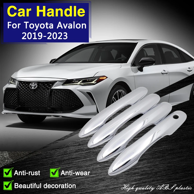 

Хромированная накладка на дверную ручку для Toyota Avalon XX50 2019 ~ 2023, автомобильные аксессуары, устойчивые к ржавчине декоративные Стикеры для отделки