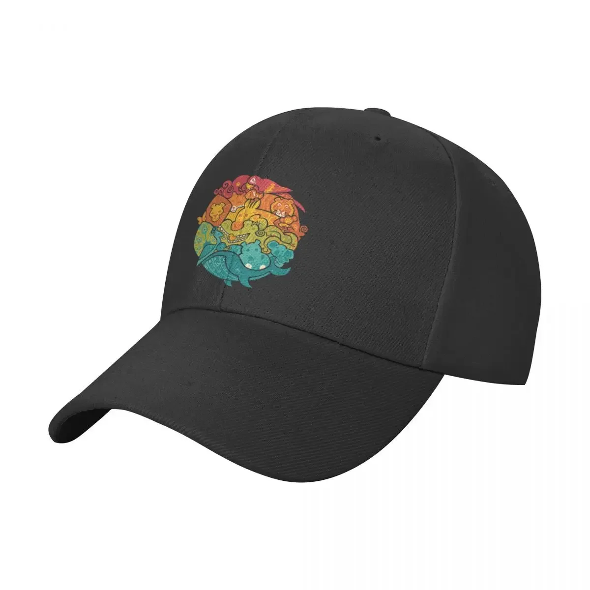 

Animal Rainbow : Green Baseball Cap Hat Man For The Sun Snapback Cap Visor Man Women's