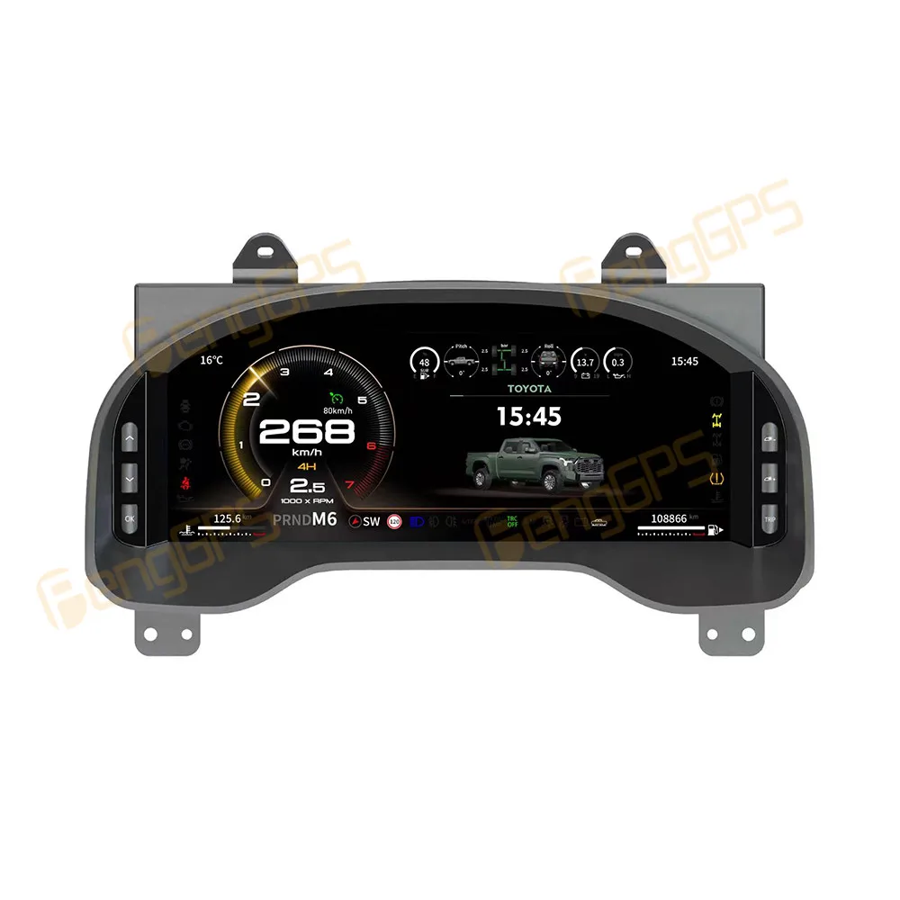 For Toyota Tundra 2014-2020 Car LCD Dashboard Digital Cluster Virtual Cockpit Instrument Speedometer Multifunctional