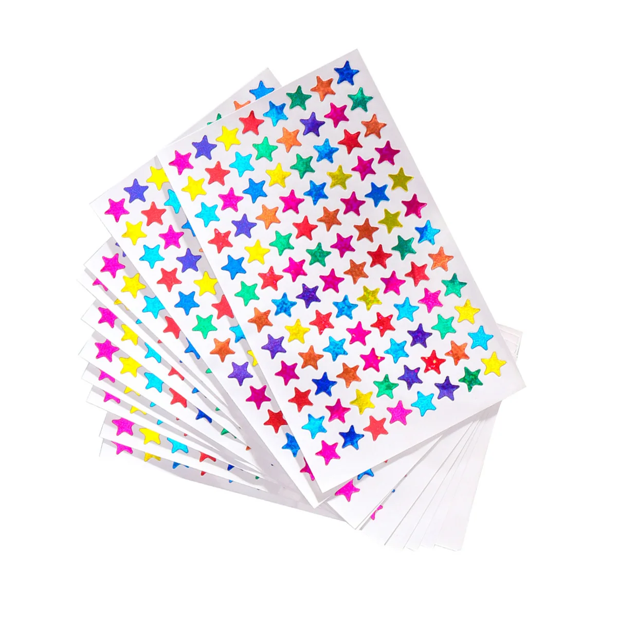 

4800Pcs Colorful Star Stickers Bling Reflective Decals for Students Self-Sticking Reward Tags Craft Party Favors Gift Wrapping