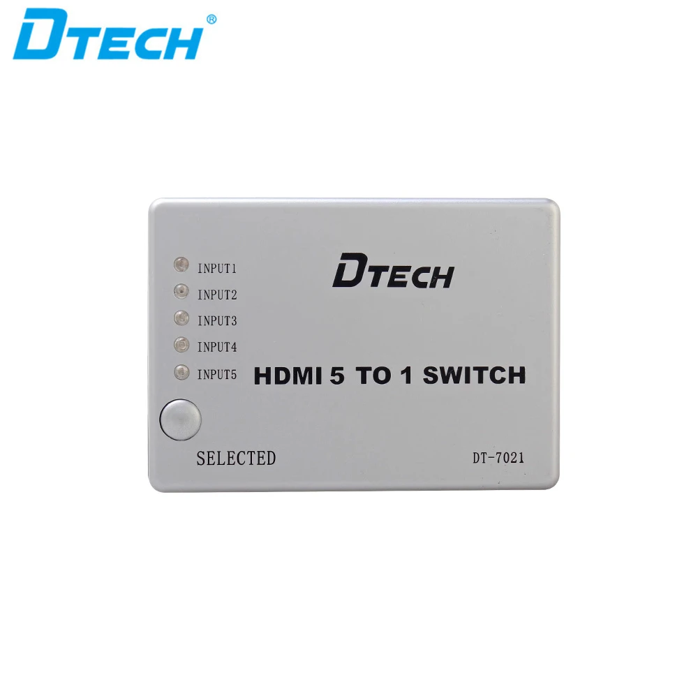 DTECH 5x1 HDMI Switch With Remote Control 5 in 1 Out Switcher for Other Audio & Video Equipments
