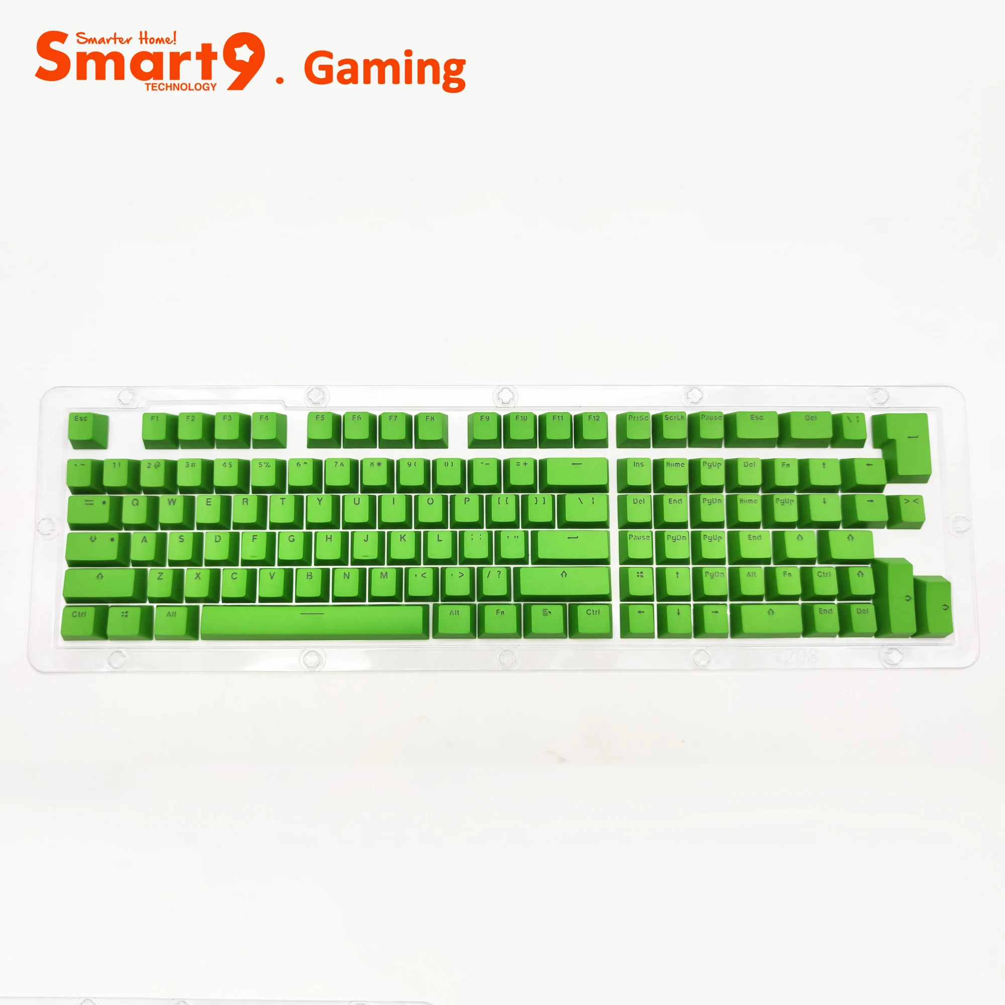 Smart9 PBT Double Shot Keycaps 117Key With Extra Keys RGB Backlit Through Letters Multi Colors for Mechanical Keyboards