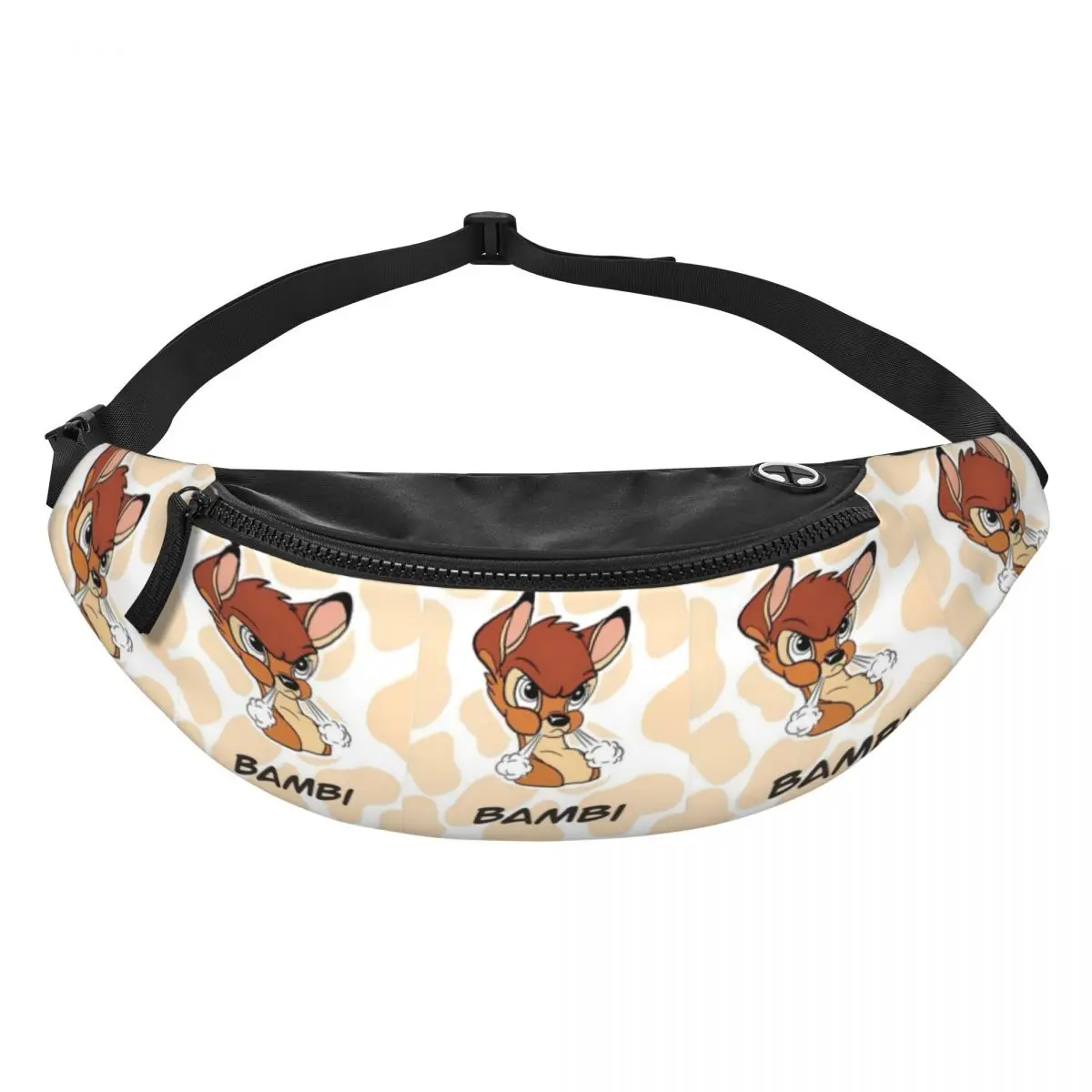 

Custom B-Bambies Anime Fanny Pack for Women Men Cool Crossbody Waist Bag Travel Hiking Phone Money Pouch