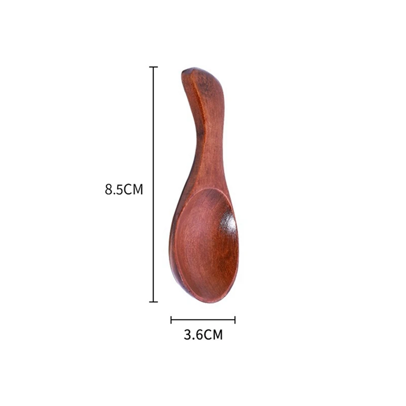 Set Of 12 Small Wooden Teaspoons, 3.2 Inch Mini Spoons For Jars Ideal For Condiments