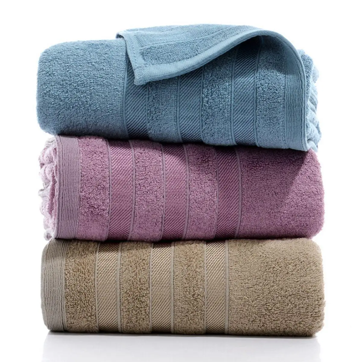 1 Pcs Luxury Bamboo Cotton Towel – Natural, Sustainable, Hypoallergenic, Highly Absorbent, Ultra-Soft
