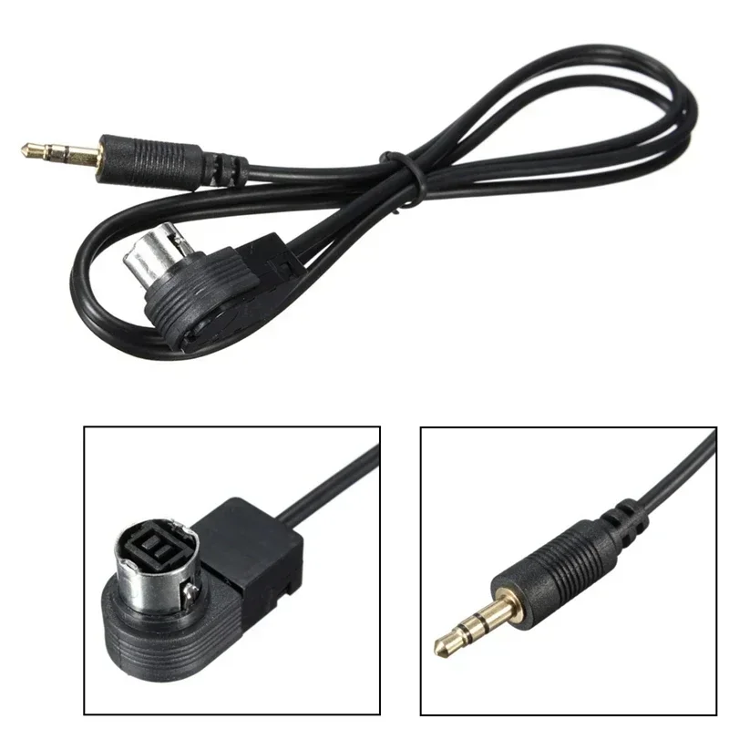 Car Auto 3.5mm Aux Jack Input Converter Cable Adaptor For Ipod/Iphone Mp3 Alpine Ai Net
