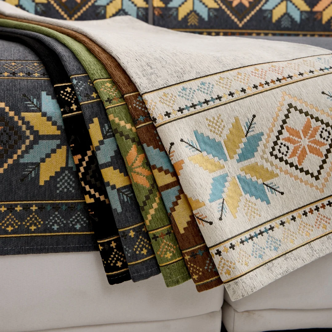 1 قطعة الجاكار البوهيمي الشنيل أريكة منشفة بوهو نمط غطاء أريكة لجميع المواسم غرفة المعيشة الأريكة حامي أثاث ديكور