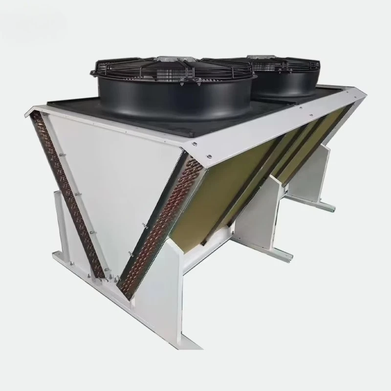 Tabung kondensor unit kipas kondensor vertikal pendingin dan pendingin kondensor berpendingin udara