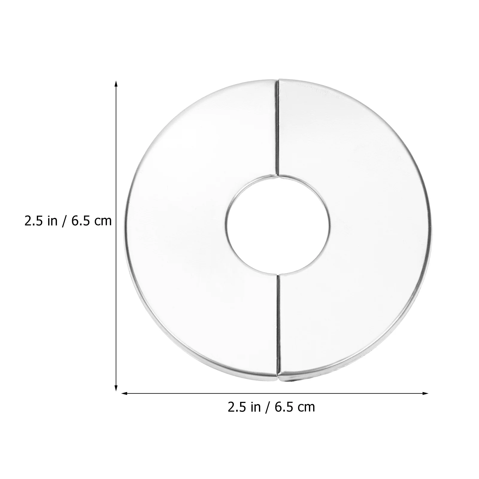 4pcs สแตนเลสสตีลแยกหน้าแปลนฝาครอบท่อประปาแผ่น Slap บนรูหมวกห้องน้ําหน้าแปลนท่อ Escutcheon ก๊อกน้ําอาบน้ํา