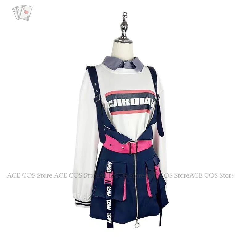 Game Project Sekai Vivid BAD SQUAD Cosplay Azusawa Kohane Cosplay New Uniform Wig Costume VBS Khn Suspender Outfits for Women