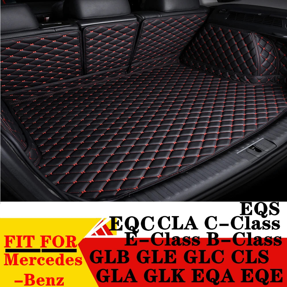 

Car Trunk Mat For Mercedes-Benz B C E Class GLB CLA CLS GLE GLC GLA GLK EQA EQE EQC EQS Rear Cargo Cover Carpet Liner Tail Pad