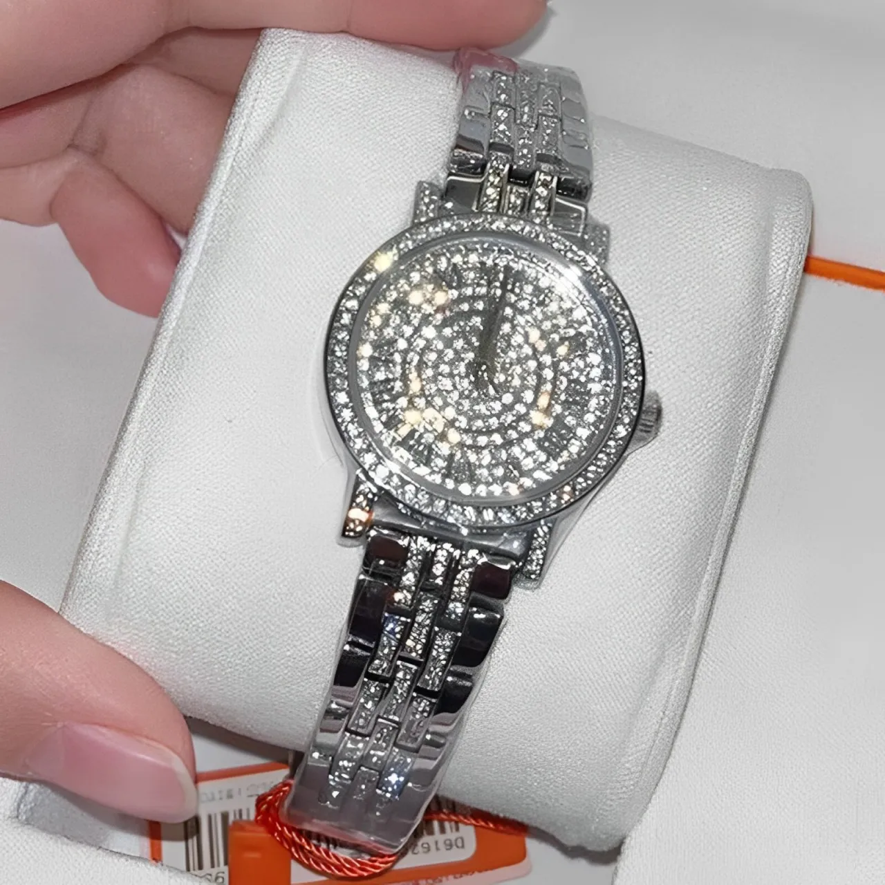 Reloj de lujo con diamantes brillantes para mujer, relojes de pulsera de cuarzo dorado, cristal de circón para mujer, reloj de pulsera elegante, regalos