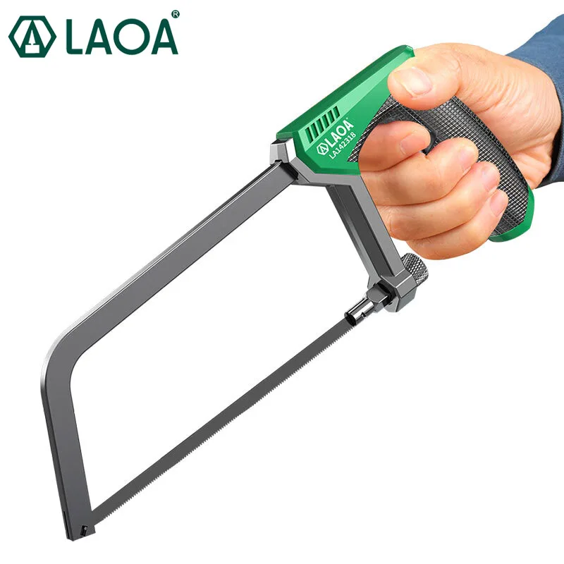 LAOA Mini Hacksaw 6inch Frame Small Hacksaw Household Small Handheld Woodworking Hand Saw Cutting