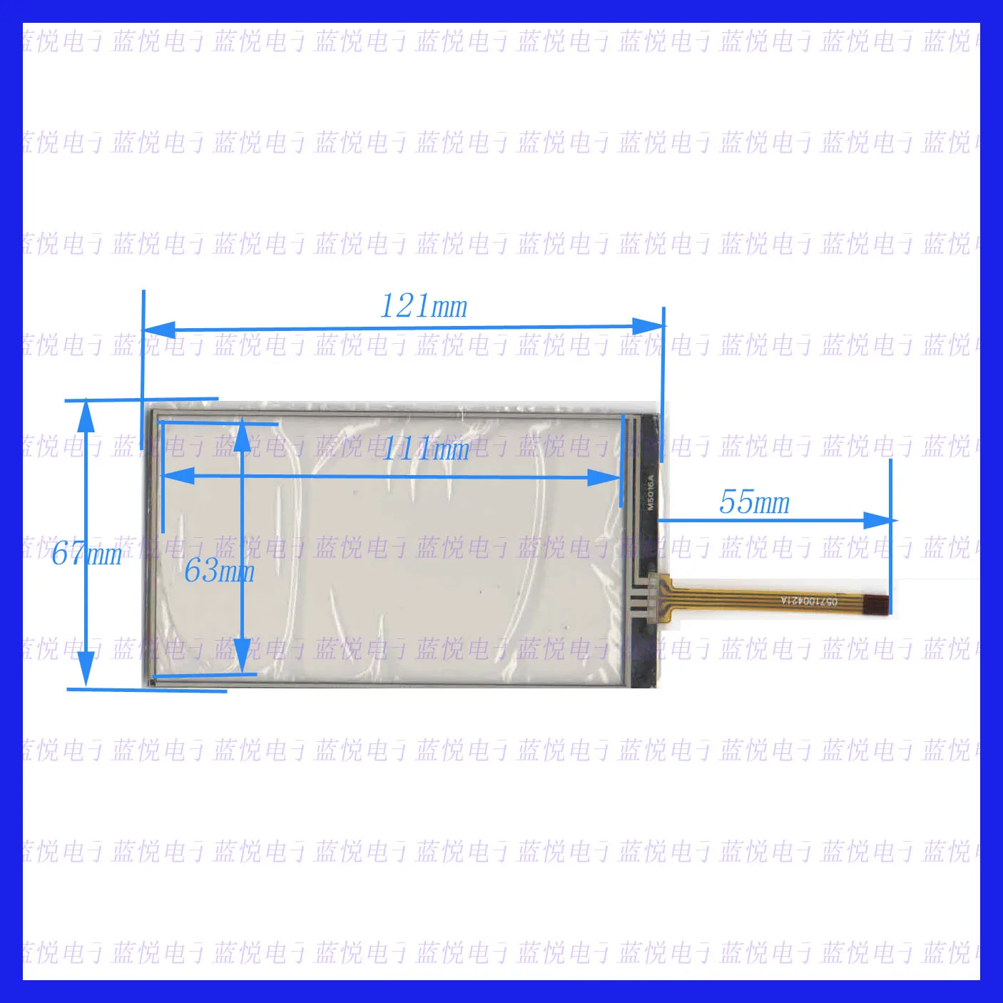 

5PCS/LOT M5016A 5inch Touch Screen 121*67mm Digitizer Welding type compatible For GPS car DVD sensor glass 121*67