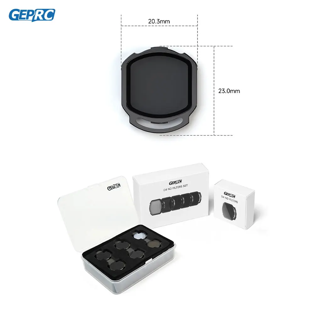Filtro per Fotocamera GEPRC Aggiornato DJI O4 Air Unit Pro, Filtro UV ND8 ND16 ND32 ND64 in Vetro per Accessori Quadricottero Fai-da-Te