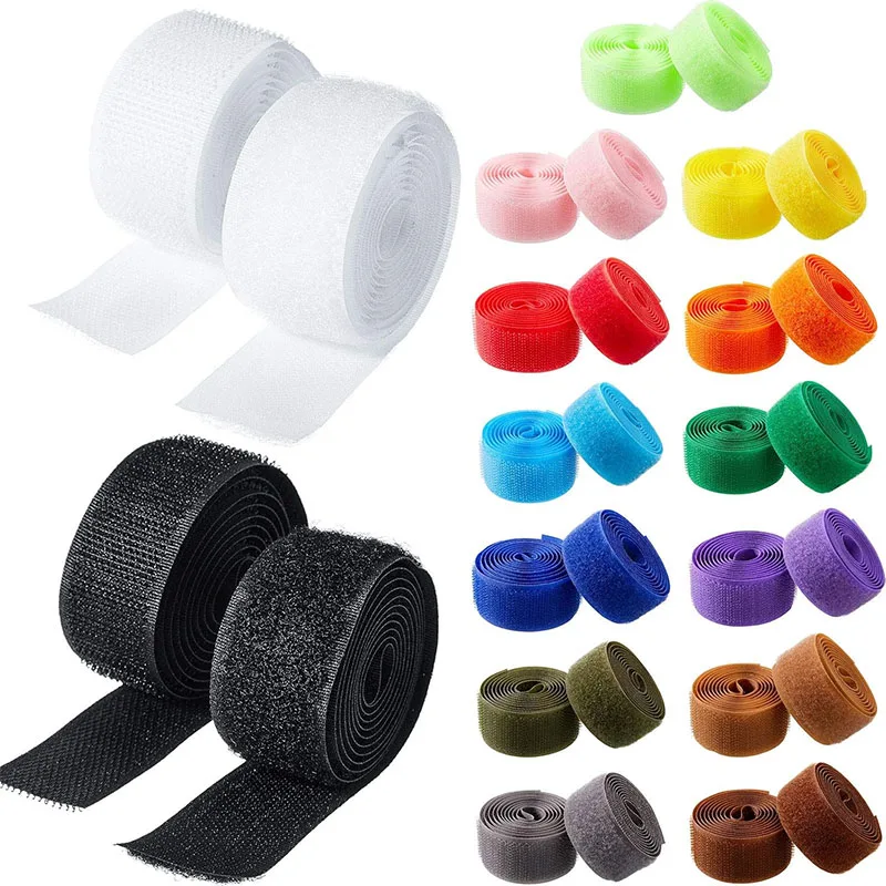 

10Meters/Pair Colorful 20mm Wide Hook and Loop Fastener Tape Non-Adhesive Tape for DIY Magic Sewing Articles Supplies