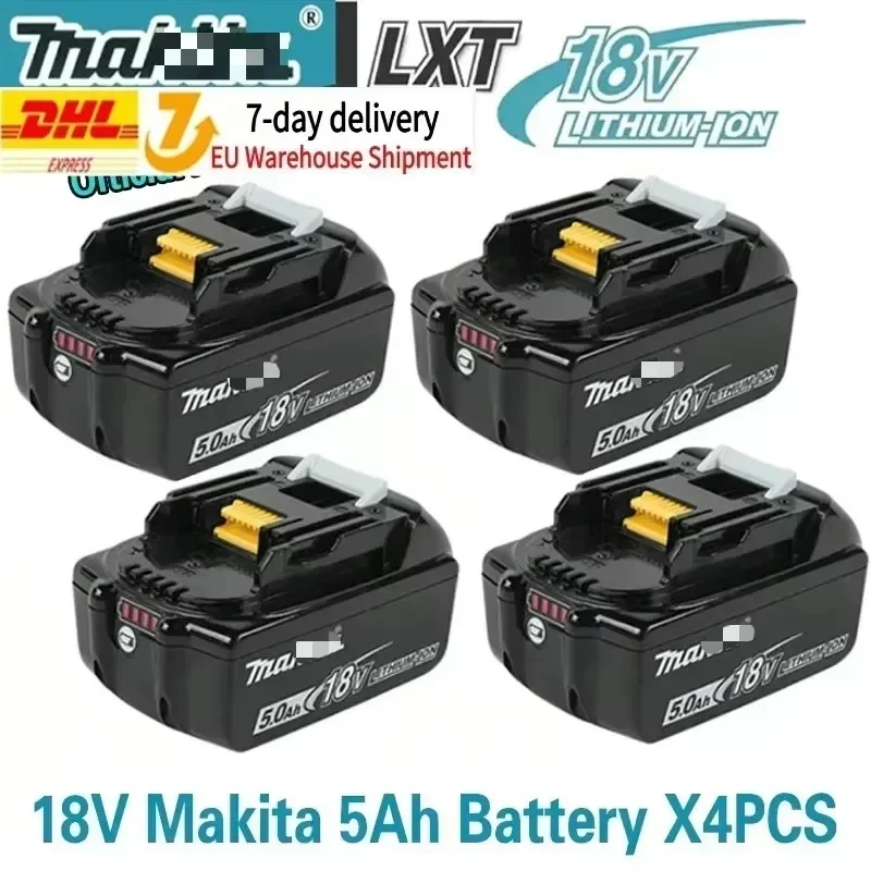 100% originele Makita oplaadbare accu voor elektrisch gereedschap, vervangbare LED lithium-ion, 18V 6.0 9.0Ah LXT BL1860B BL1860BL1850 BL1830