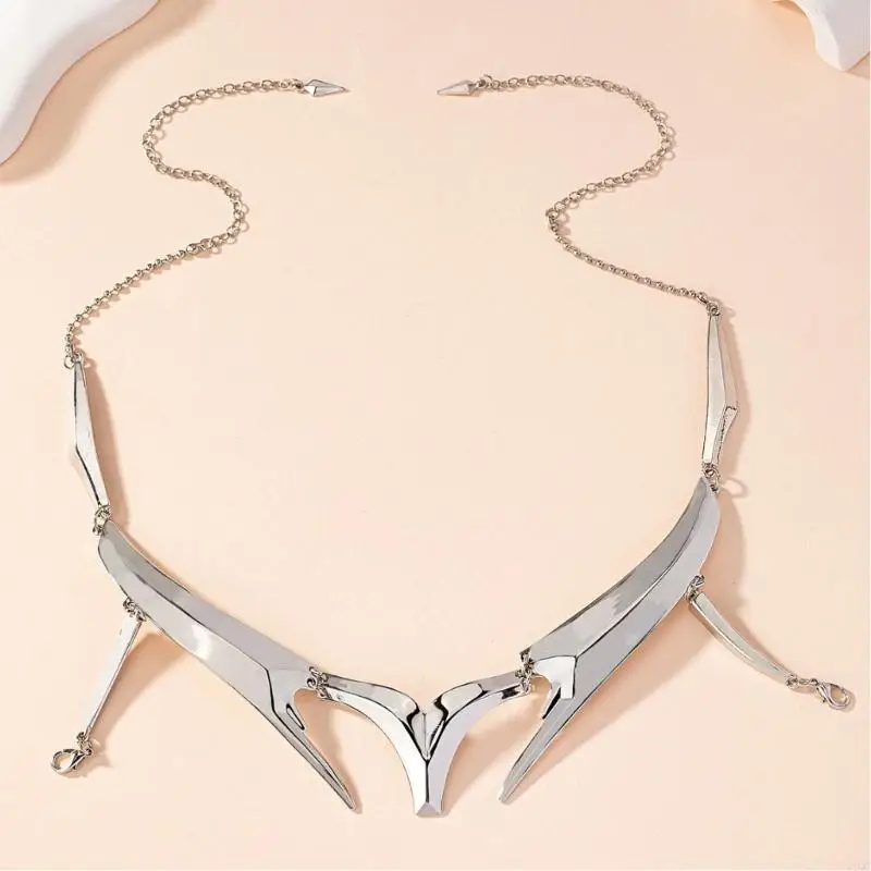 2025 جديد القوطية الميكانيكية الشفاه الوجه سلسلة الحرفي مجوهرات للجسم سبيكة خوذة للحفلات والمهرجانات #2