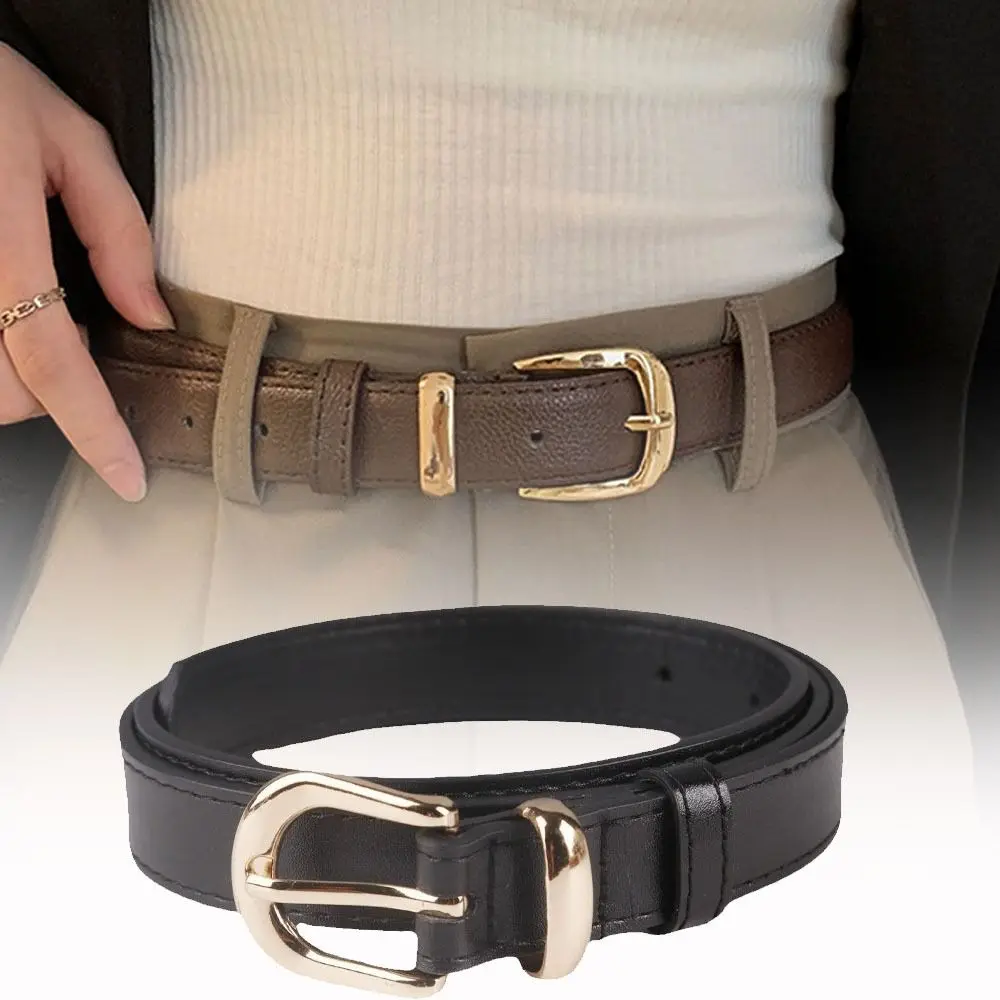 

Casual Luxury Design Leather Belt Women Fashion Pin Buckle Waistband Trouser Dress Belts