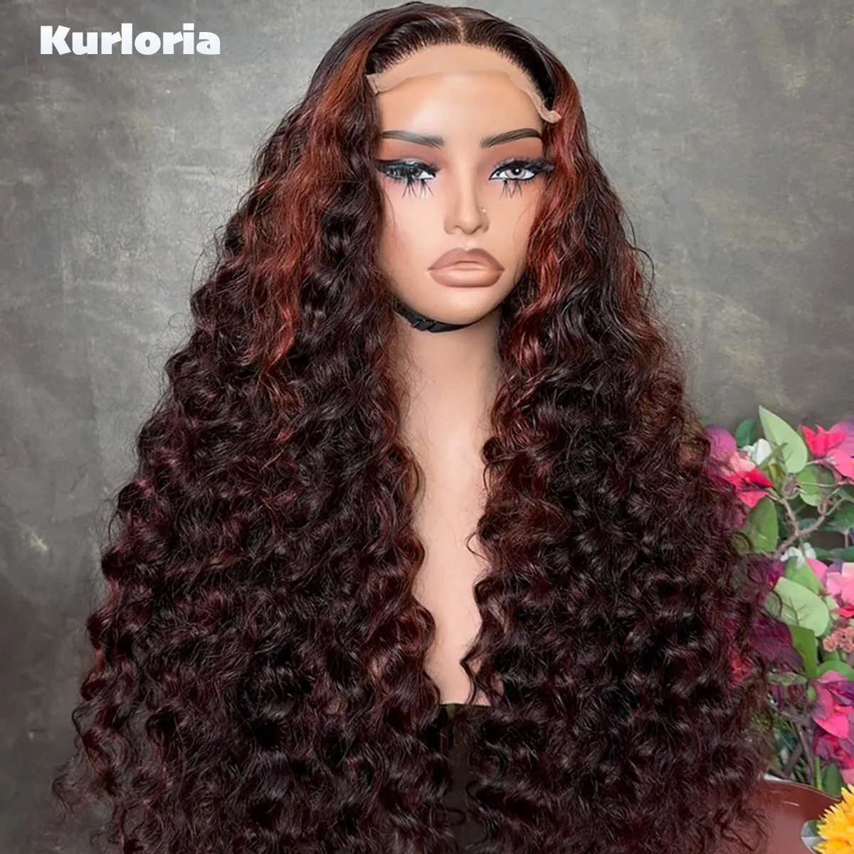 400 Density Curly 13x4 13x6 HD Lace Front Wig Highlights Cajun 100% Human Hair Drawstring Glueless Wig Wear and Go Pre-Plucked